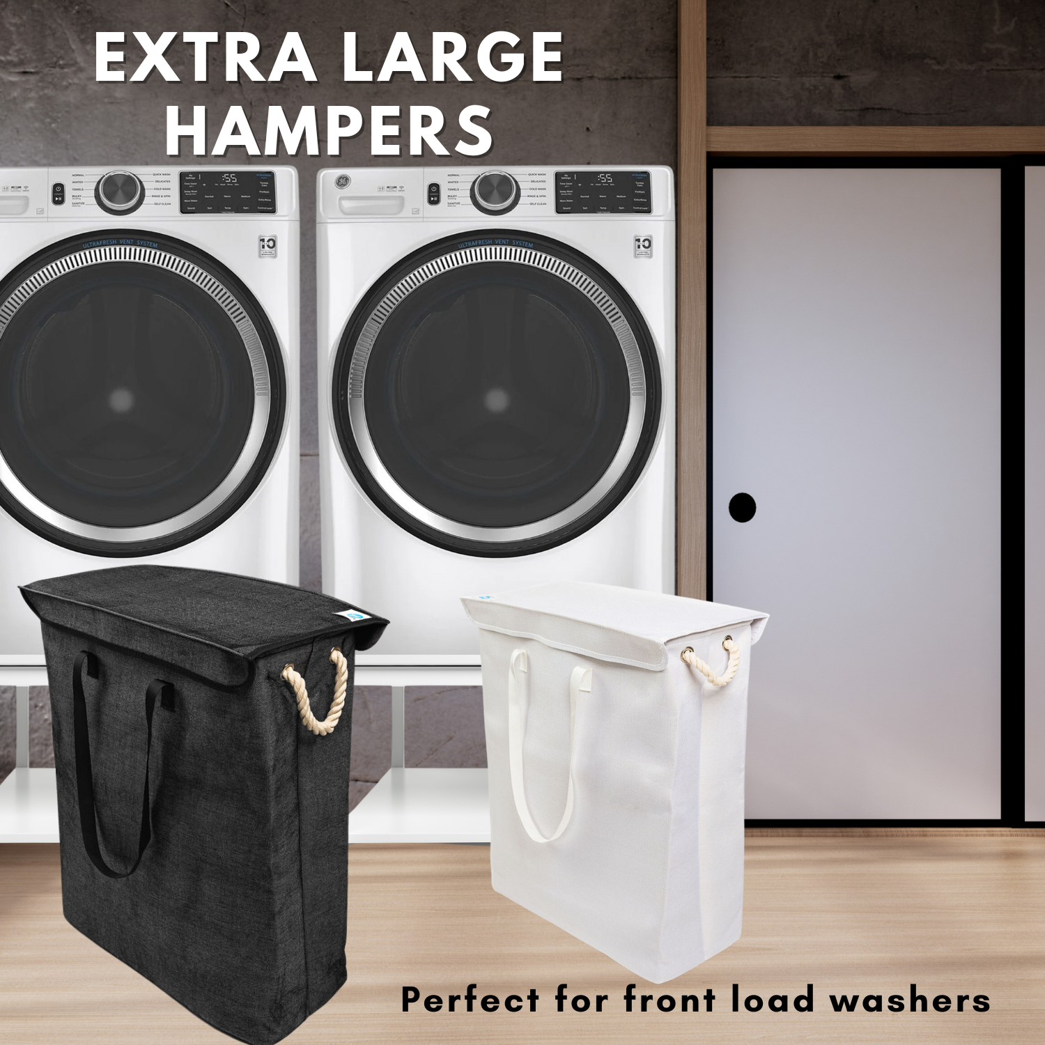 EZ Laundry Oversized Hamper with Long Handles