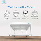 EZ LAUNDRY Universal Fit Washer & Dryer Pedestal with Storage Shelf an